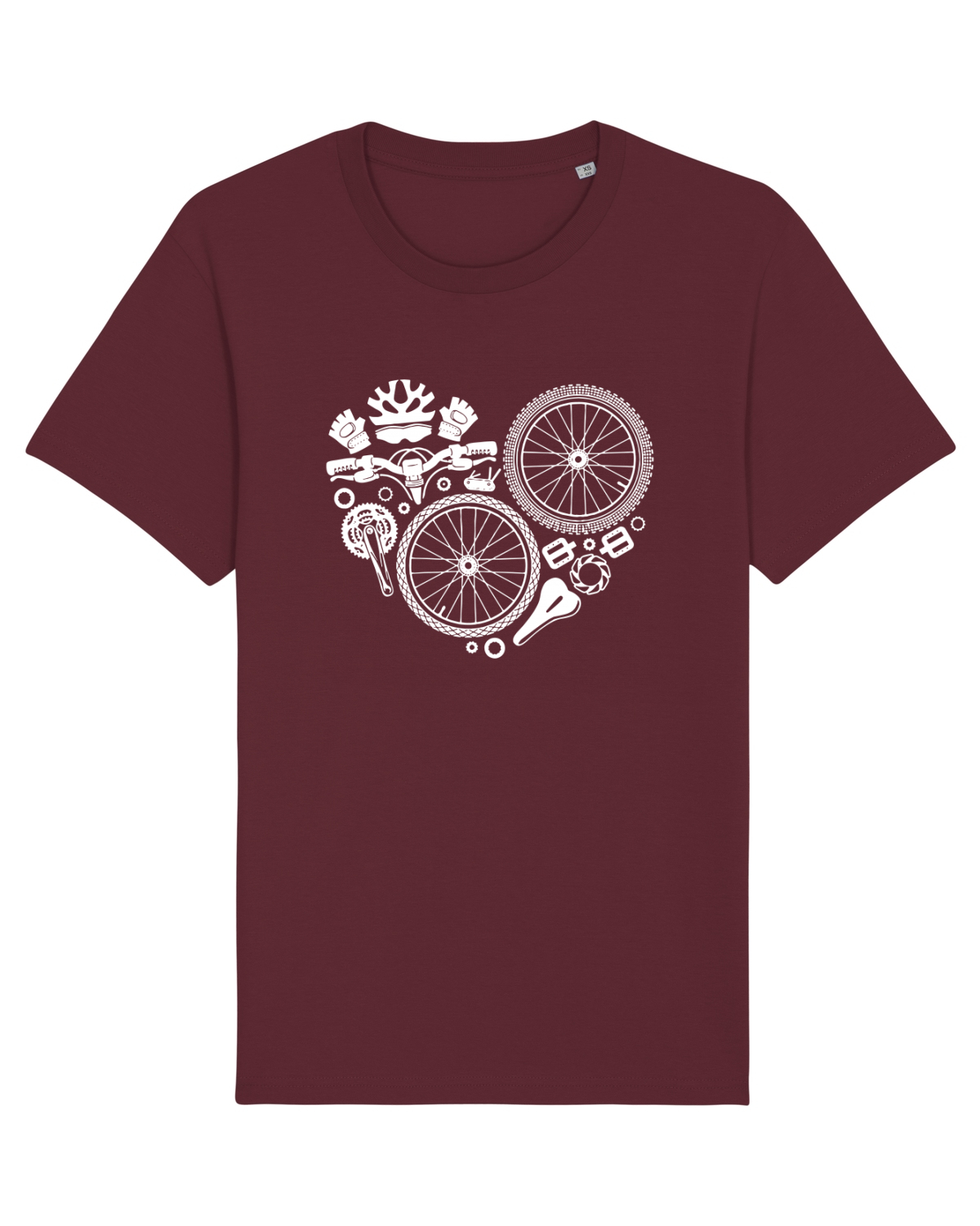 Tricou mânecă scurtă Unisex Rocker Burgundy
