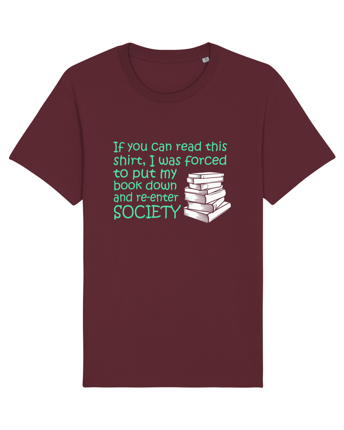 Tricou mânecă scurtă Unisex Rocker Burgundy