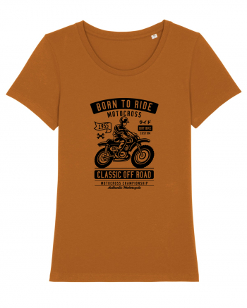 Born to Ride Motocross Black Roasted Orange