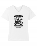 Born to Ride Motocross Black Tricou mânecă scurtă guler V Bărbat Presenter