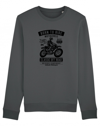 Born to Ride Motocross Black Anthracite