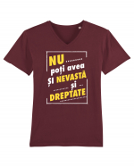 Nu avea si nevasta si dreptate! Tricou mânecă scurtă guler V Bărbat Presenter