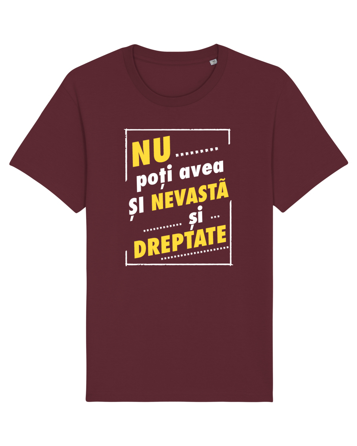 Tricou mânecă scurtă Unisex Rocker Burgundy