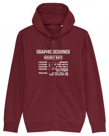 Graphic designer Burgundy