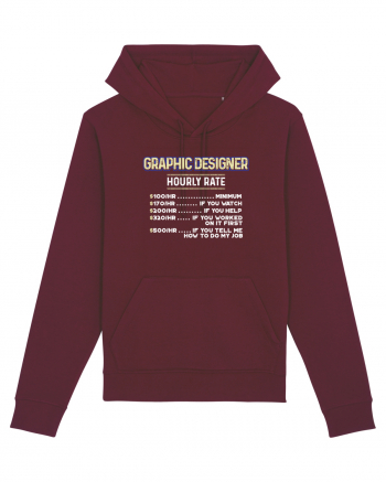 Graphic designer Burgundy