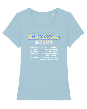 Graphic designer Sky Blue