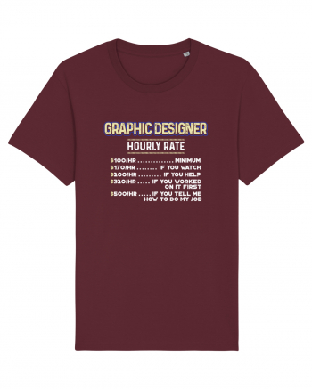 Graphic designer Burgundy