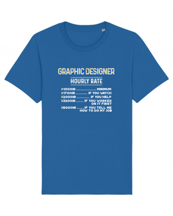 Graphic designer Royal Blue