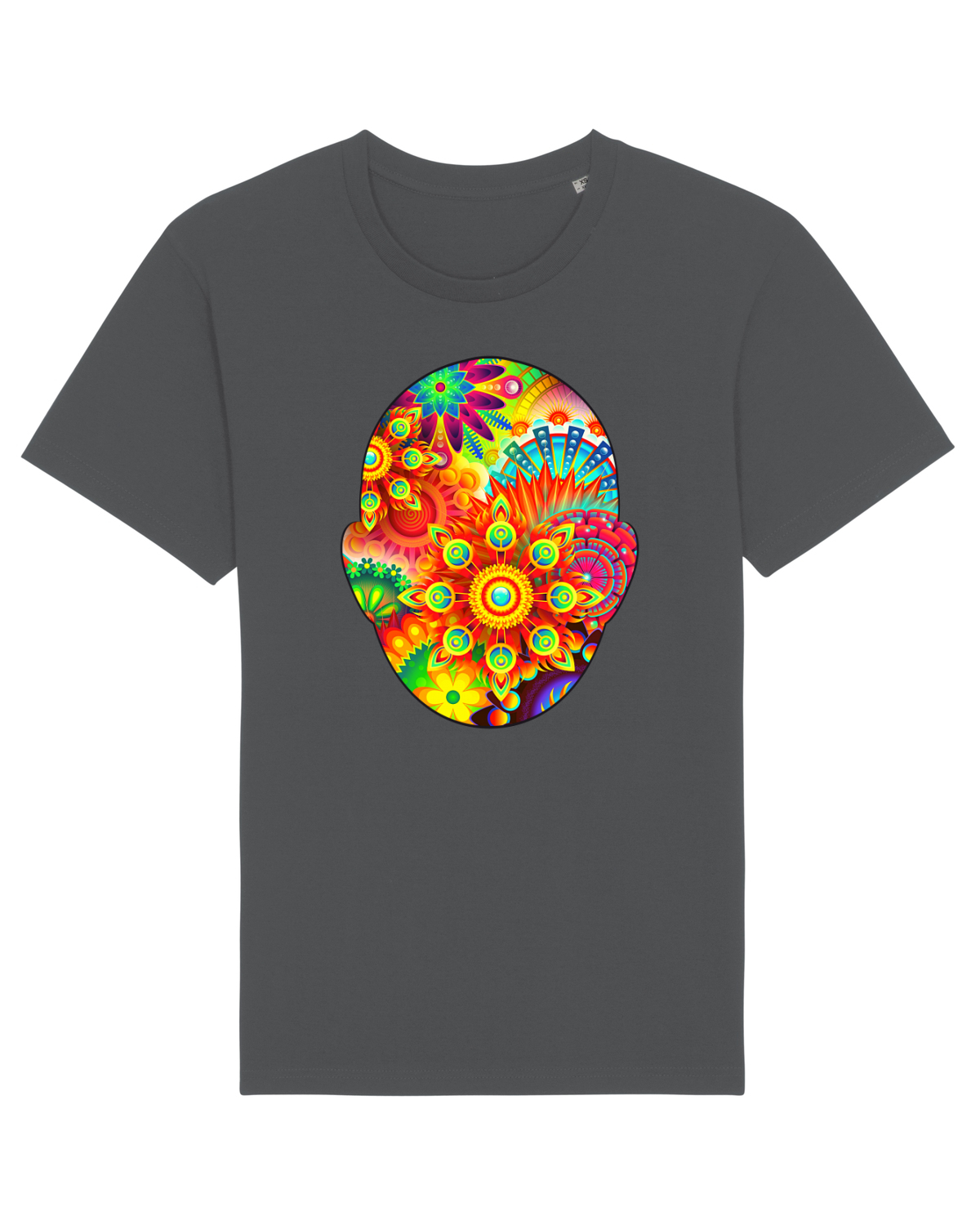 Tricou mânecă scurtă Unisex Rocker Anthracite