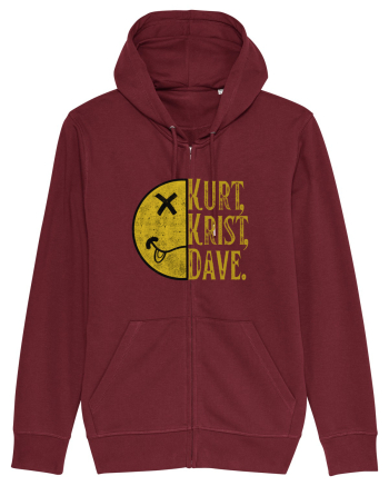 Nirvana 90'S Grunge Burgundy