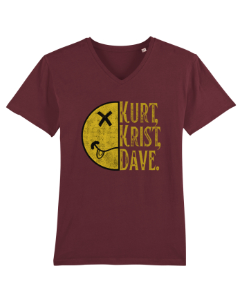 Nirvana 90'S Grunge Burgundy