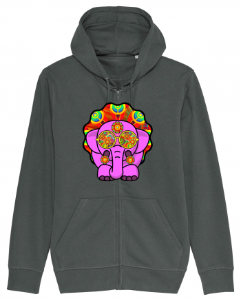 Trippy Pink Elephant  Anthracite