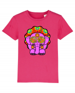 Trippy Pink Elephant  Tricou mânecă scurtă  Copii Mini Creator