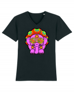 Trippy Pink Elephant  Tricou mânecă scurtă guler V Bărbat Presenter