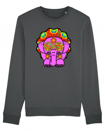 Trippy Pink Elephant  Anthracite