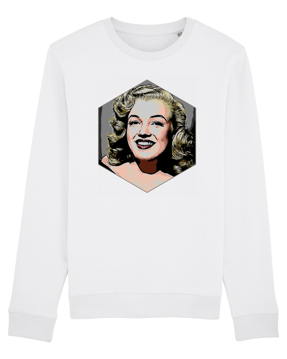 Bluză mânecă lungă Unisex Rise White