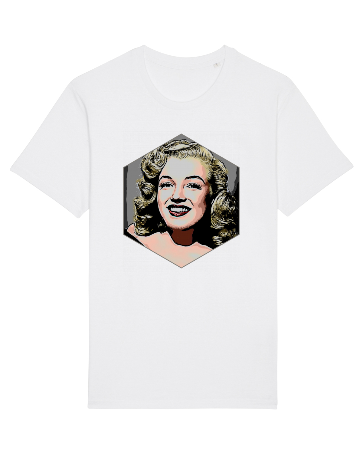 Tricou mânecă scurtă Unisex Rocker White