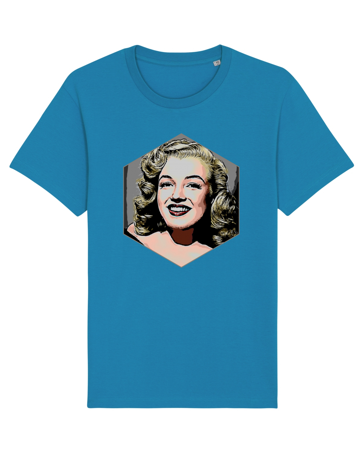 Tricou mânecă scurtă Unisex Rocker Azur