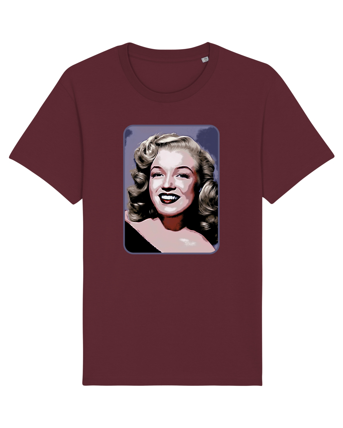 Tricou mânecă scurtă Unisex Rocker Burgundy