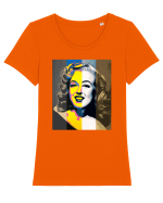 Marilyn Monroe Tricou mânecă scurtă guler larg fitted Damă Expresser