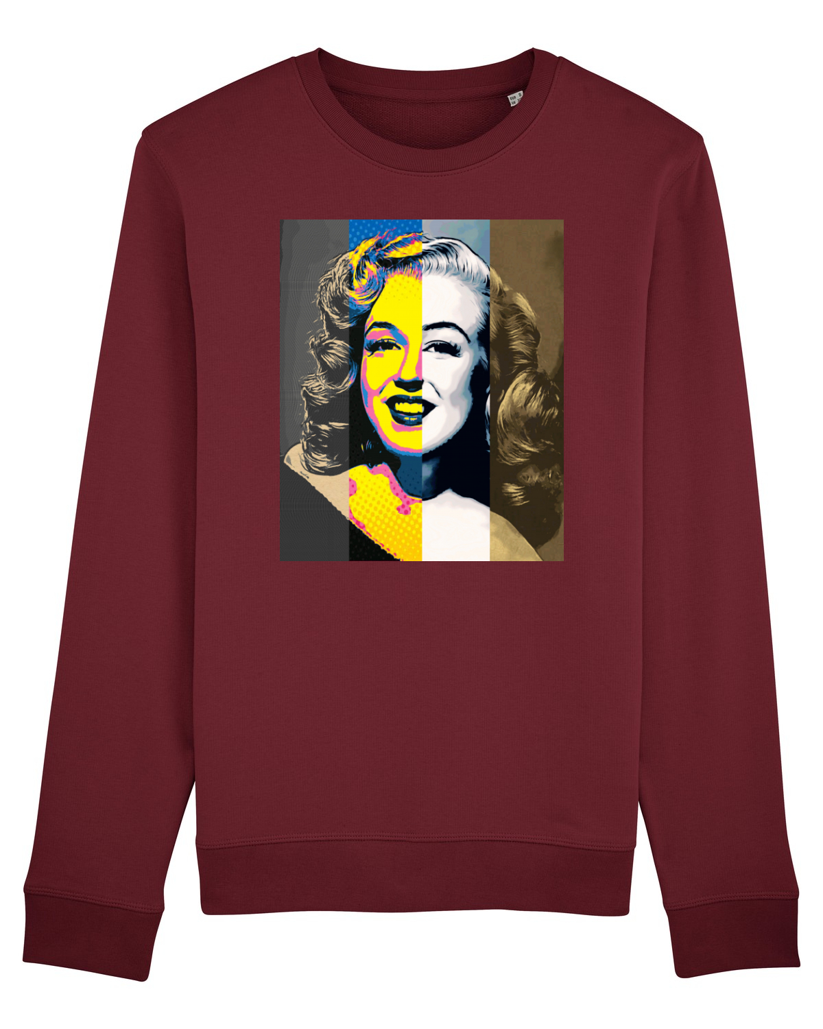 Bluză mânecă lungă Unisex Rise Burgundy