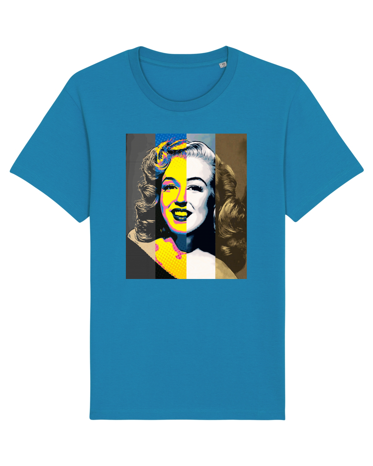 Tricou mânecă scurtă Unisex Rocker Azur