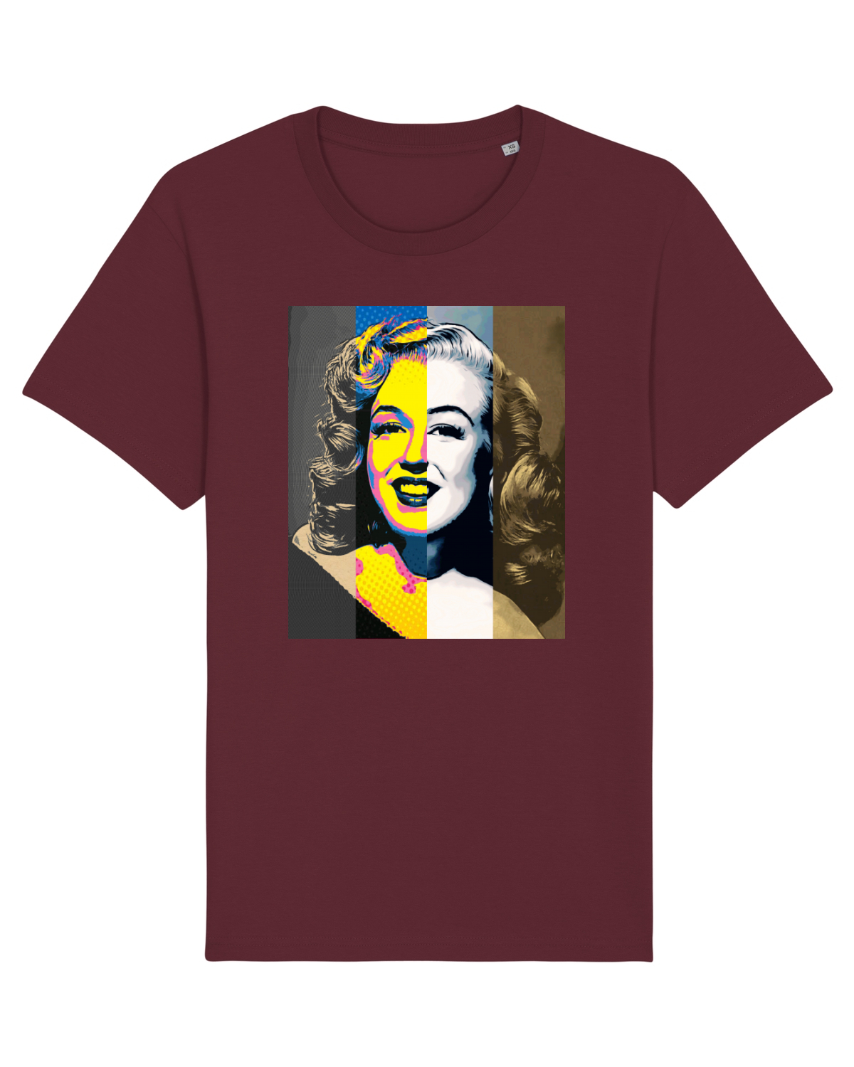 Tricou mânecă scurtă Unisex Rocker Burgundy