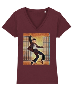 Elvis Presley  Tricou mânecă scurtă guler V Damă Evoker