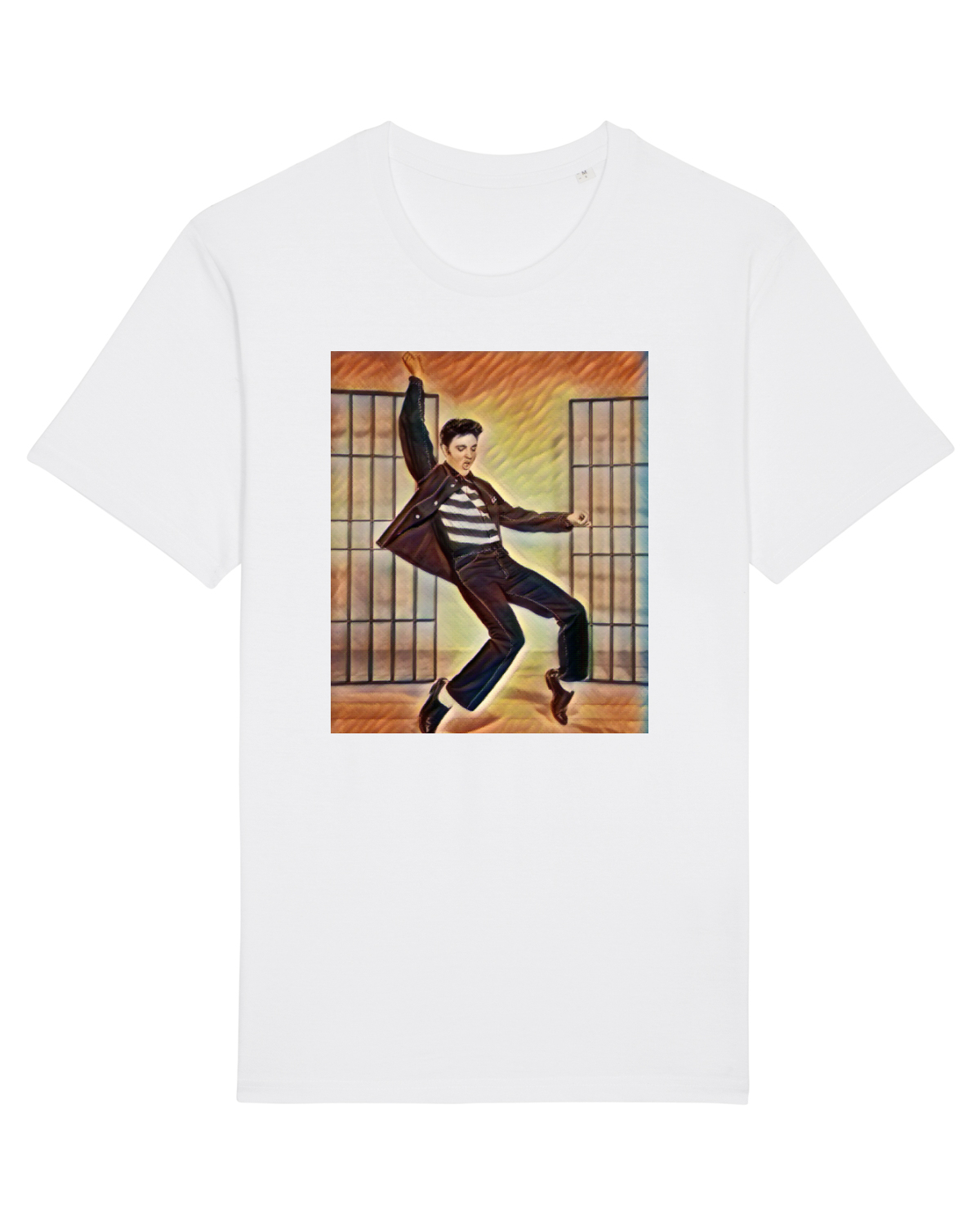 Tricou mânecă scurtă Unisex Rocker White