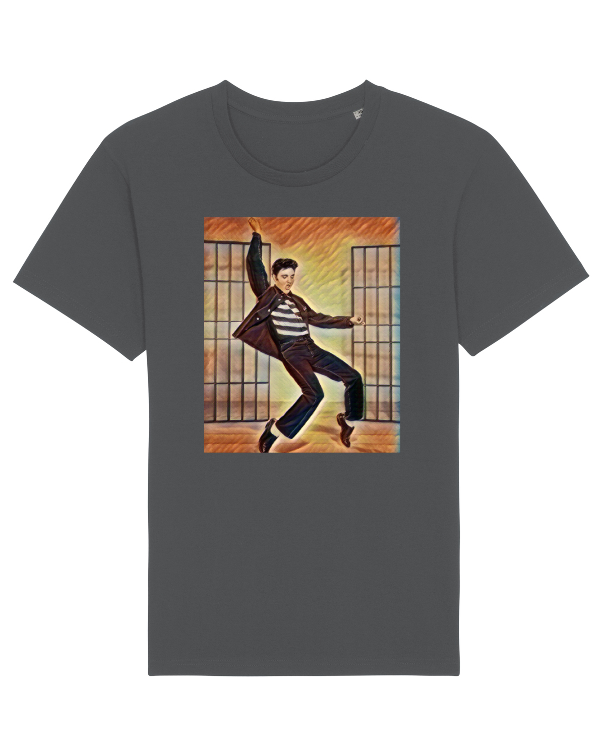 Tricou mânecă scurtă Unisex Rocker Anthracite