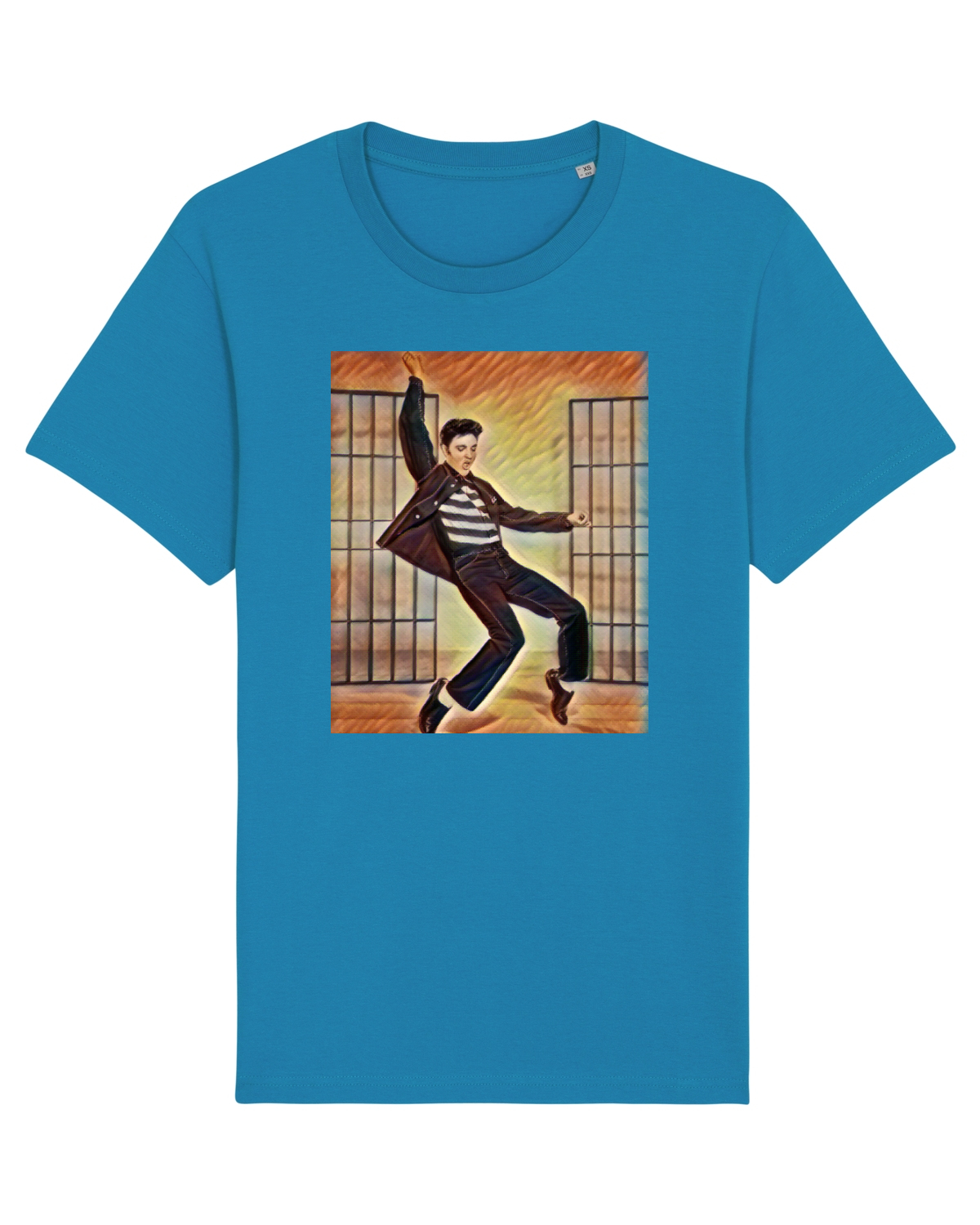 Tricou mânecă scurtă Unisex Rocker Azur