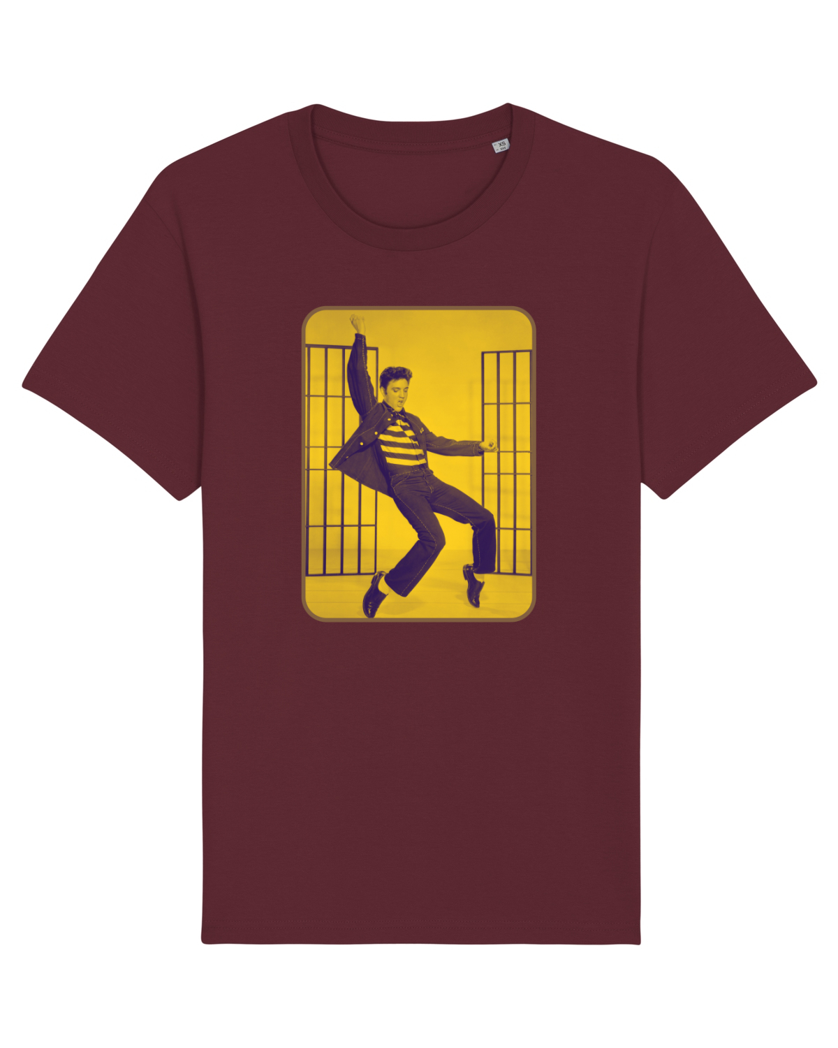 Tricou mânecă scurtă Unisex Rocker Burgundy