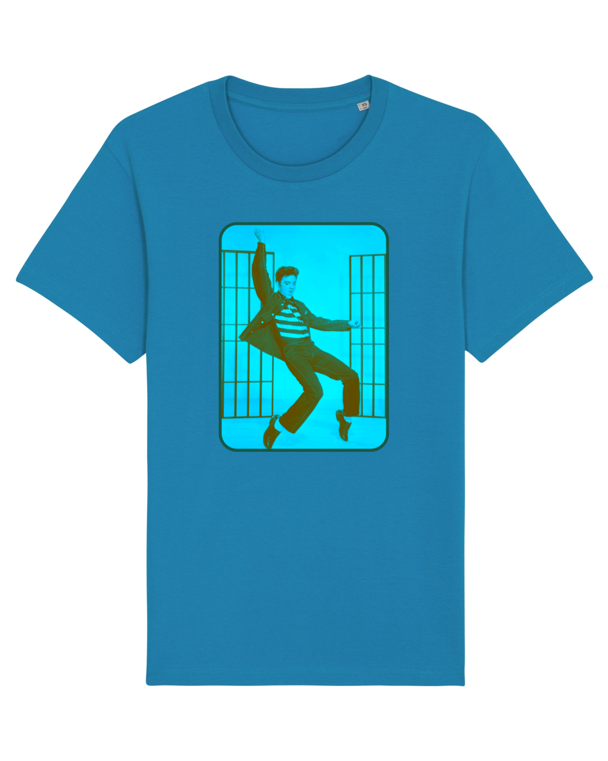 Tricou mânecă scurtă Unisex Rocker Azur