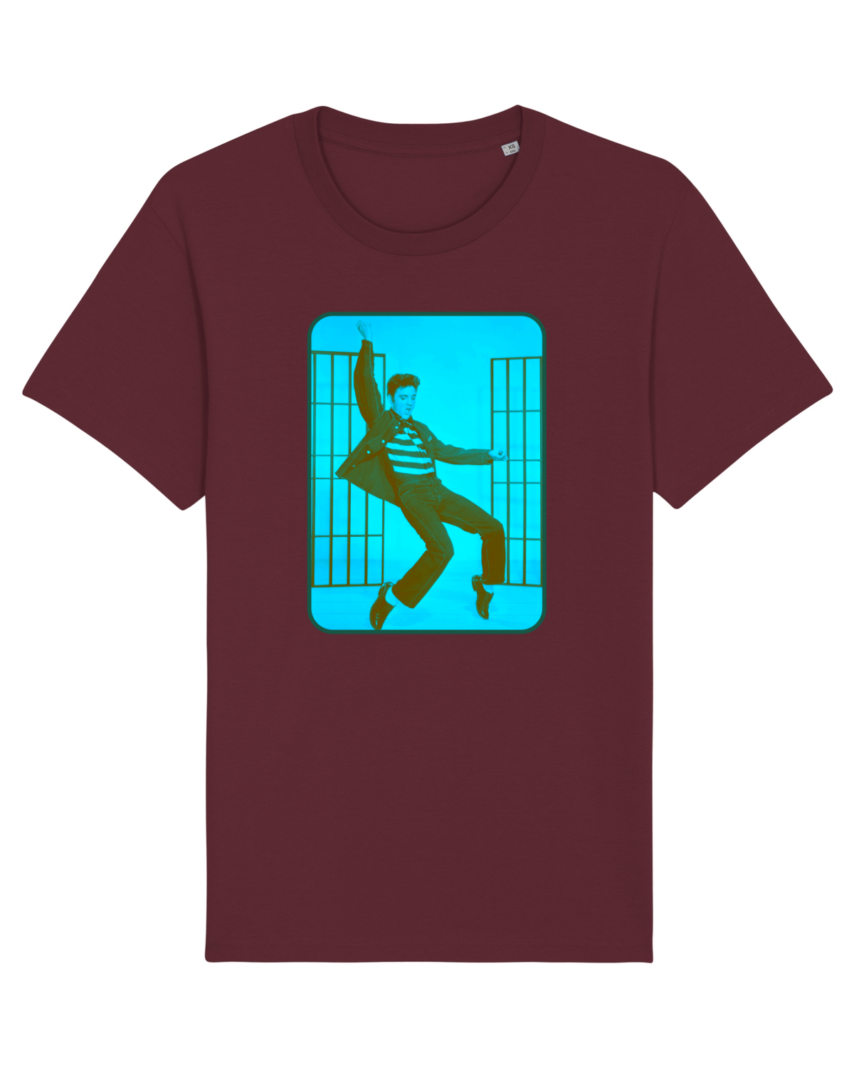 Tricou mânecă scurtă Unisex Rocker Burgundy