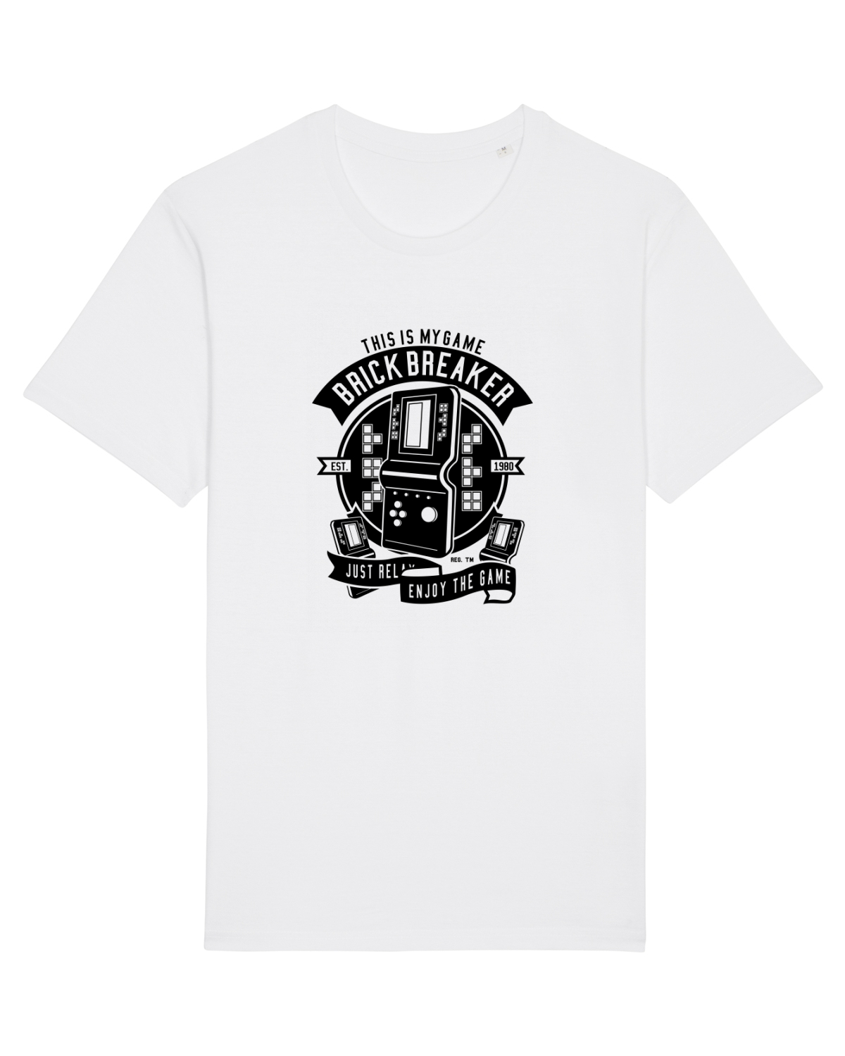 Tricou mânecă scurtă Unisex Rocker White