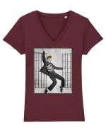 Elvis Presley  Tricou mânecă scurtă guler V Damă Evoker