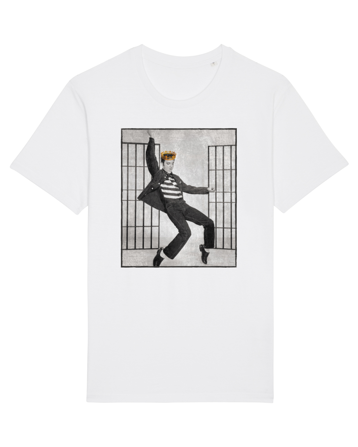 Tricou mânecă scurtă Unisex Rocker White