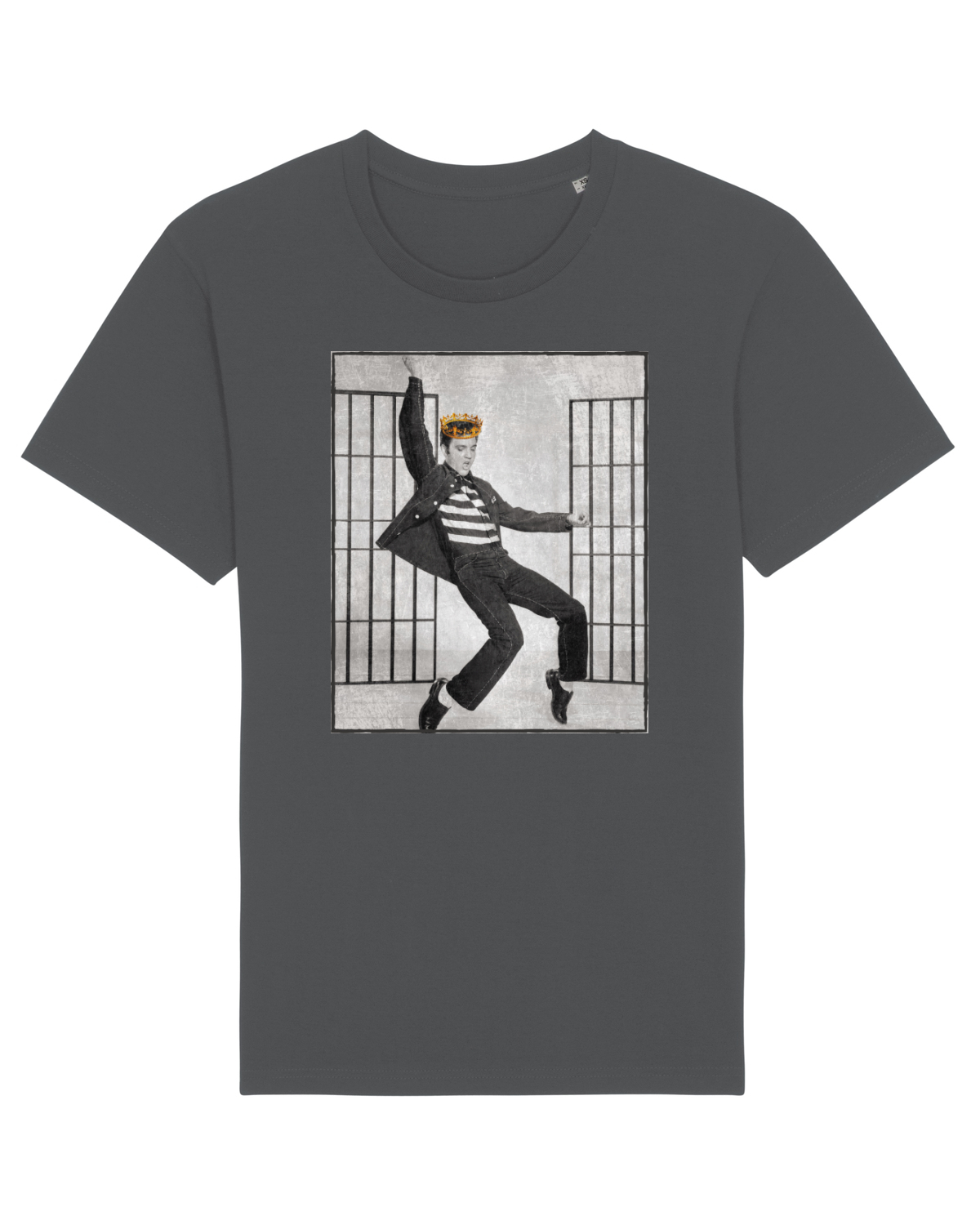 Tricou mânecă scurtă Unisex Rocker Anthracite