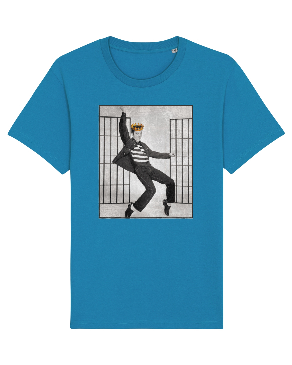 Tricou mânecă scurtă Unisex Rocker Azur