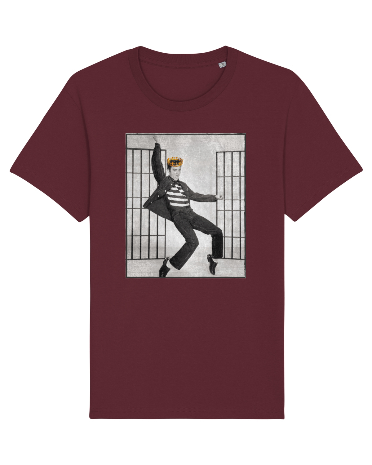 Tricou mânecă scurtă Unisex Rocker Burgundy
