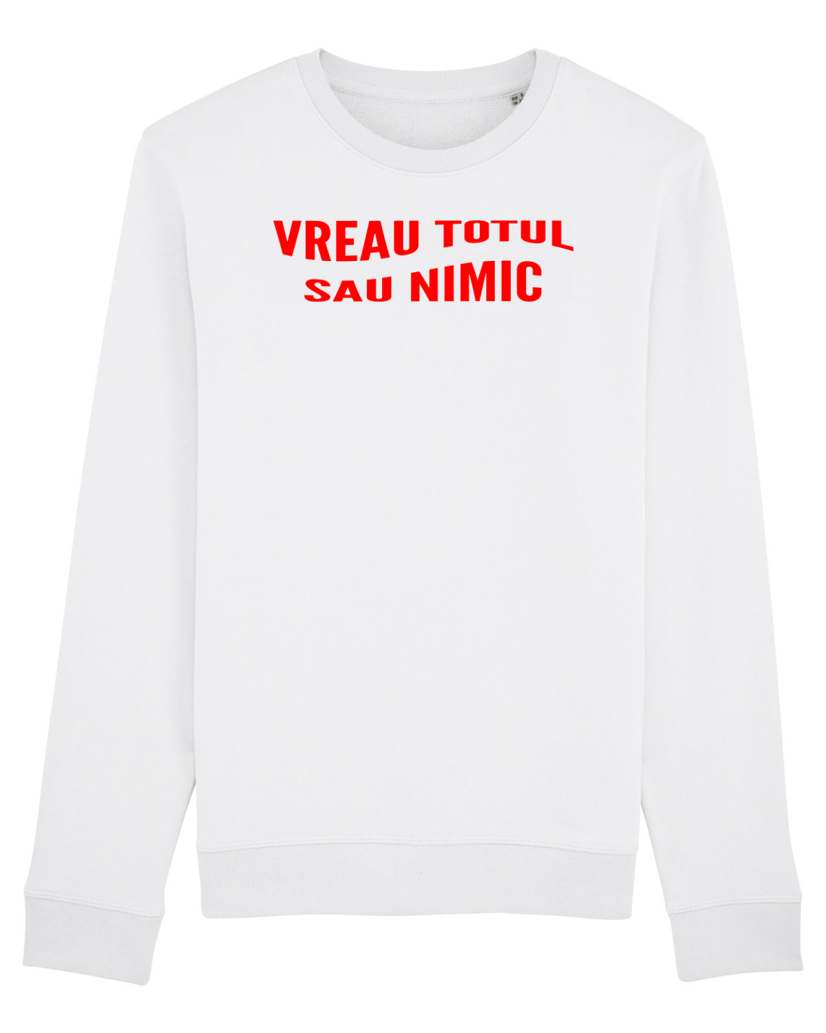 Bluză mânecă lungă Unisex Rise White