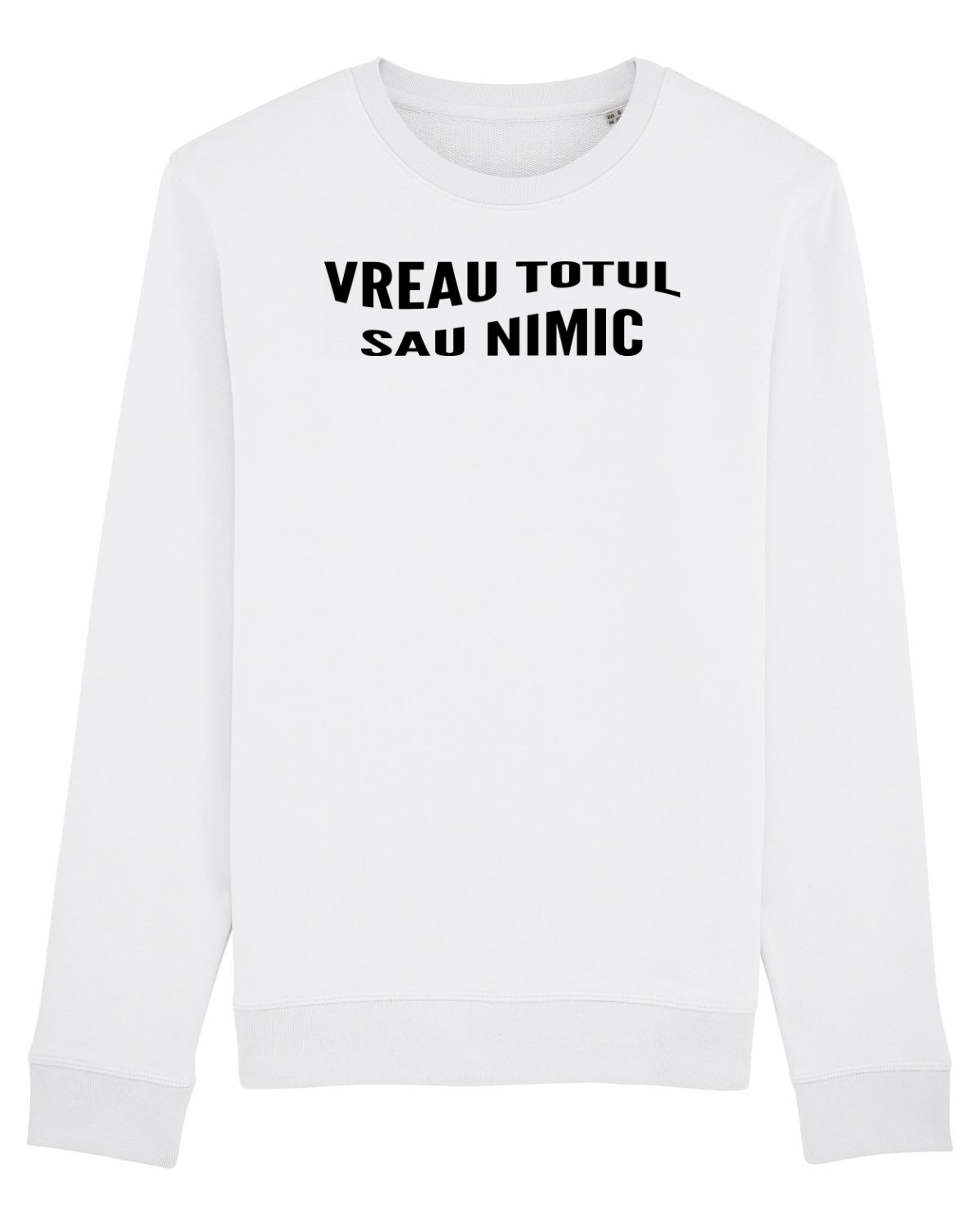 Bluză mânecă lungă Unisex Rise White