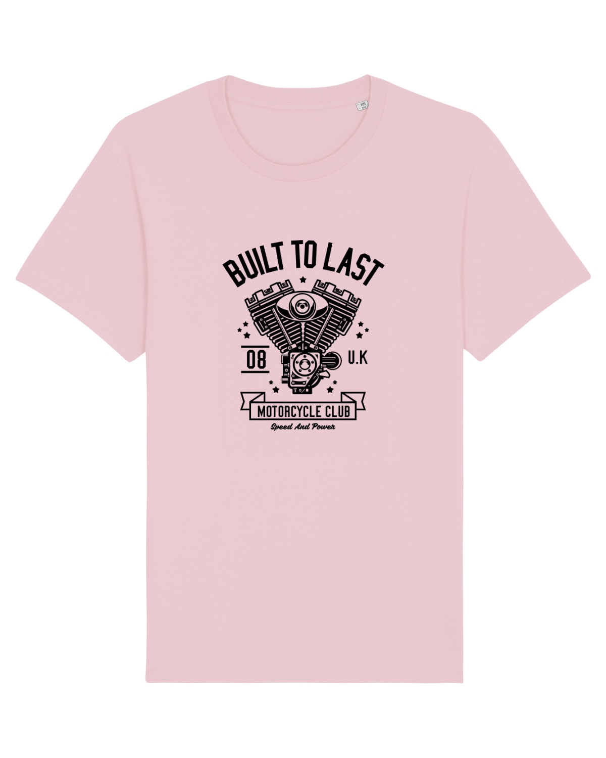 Tricou mânecă scurtă Unisex Rocker Cotton Pink