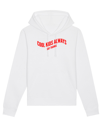 Cool kids always say thanks White