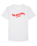 Cool kids always say thanks Tricou mânecă scurtă guler larg Bărbat Skater