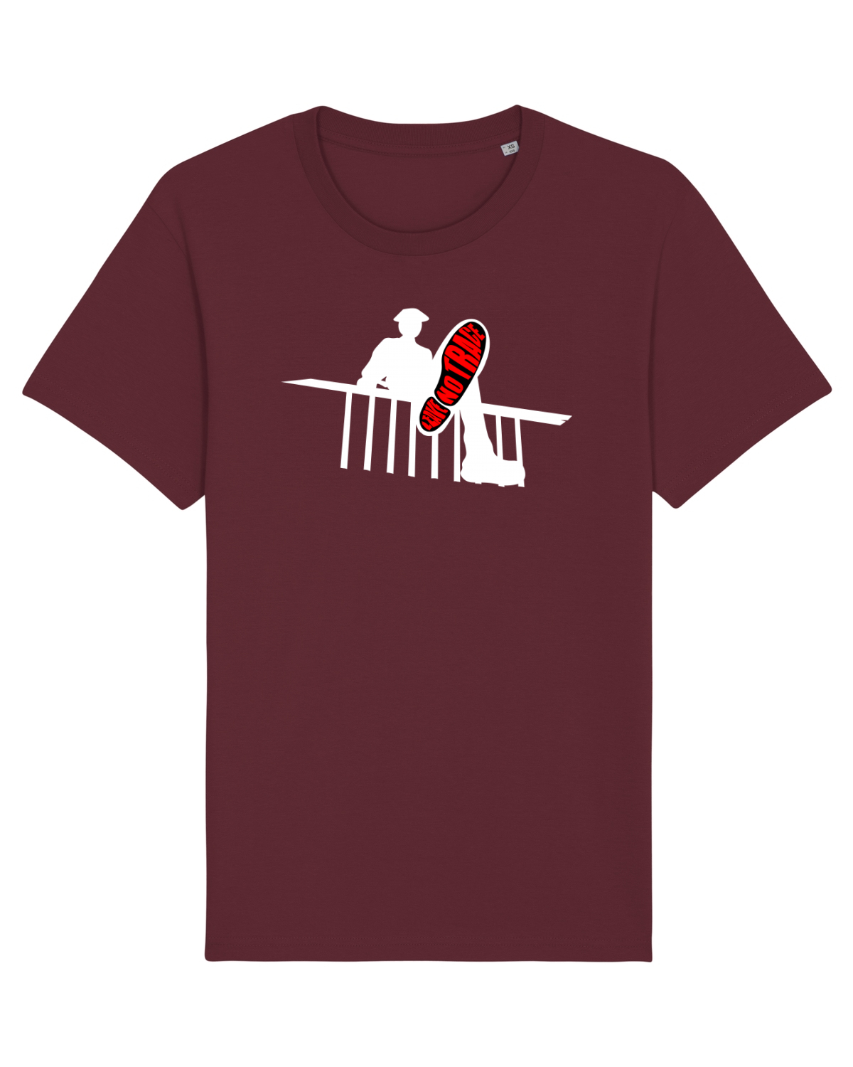 Tricou mânecă scurtă Unisex Rocker Burgundy
