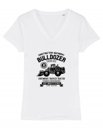 Buldozer Black Tricou mânecă scurtă guler V Damă Evoker