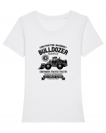 Buldozer Black Tricou mânecă scurtă guler larg fitted Damă Expresser