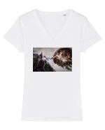 Metaverse Tricou mânecă scurtă guler V Damă Evoker