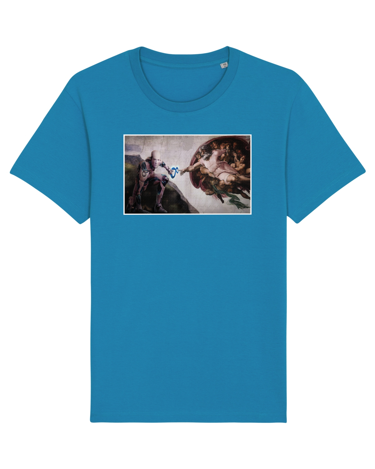 Tricou mânecă scurtă Unisex Rocker Azur